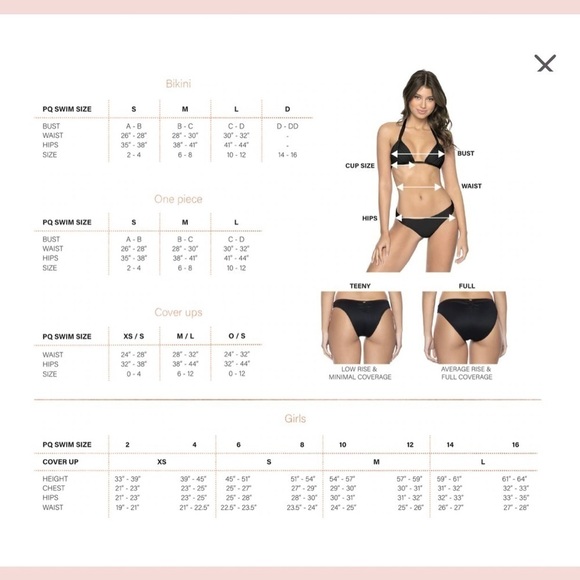 Pq Swim Anthropologie Tiger Lilly Embroidered Tie Bottoms Bead accent - Picture 5 of 5